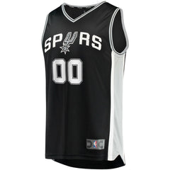 San Antonio Spurs Youth Fast Break Custom Replica Jersey Black Online