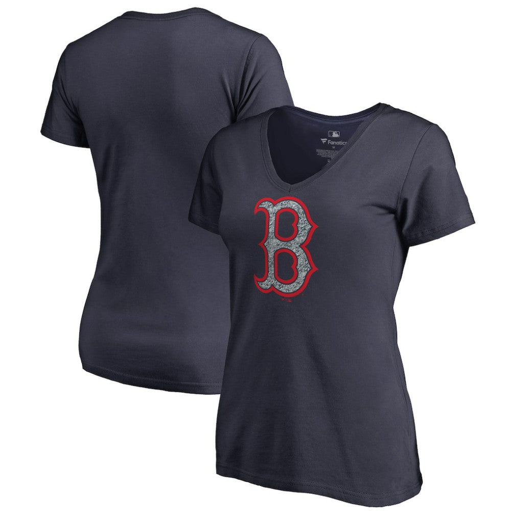 Boston Red Sox Women's Static Logo V-Neck T-Shirt | MLB US