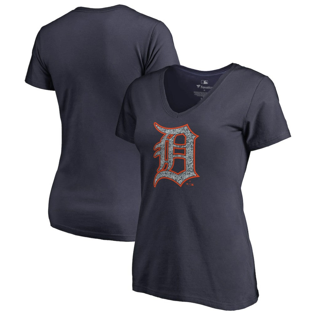 Detroit Tigers Women's Static Logo V-Neck T-Shirt | MLB Outlet