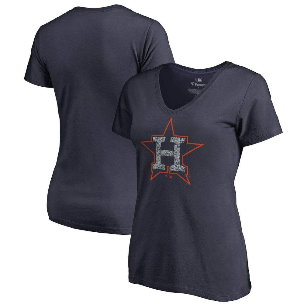 Houston Astros Women's Static Logo V-Neck T-Shirt | MLB Shop
