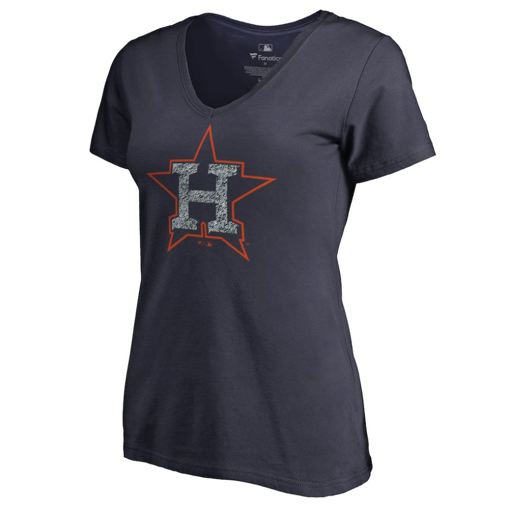 Houston Astros Women's Static Logo V-Neck T-Shirt | MLB Shop