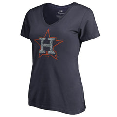 Houston Astros Women's Static Logo V-Neck T-Shirt | MLB Shop