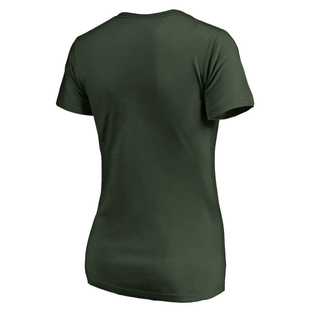Athletics Women's Static Logo V-Neck T-Shirt | MLB New