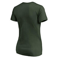 Athletics Women's Static Logo V-Neck T-Shirt | MLB New