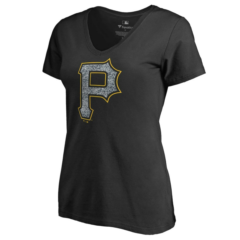 Pittsburgh Pirates Women's Static Logo V-Neck T-Shirt | MLB On Sale