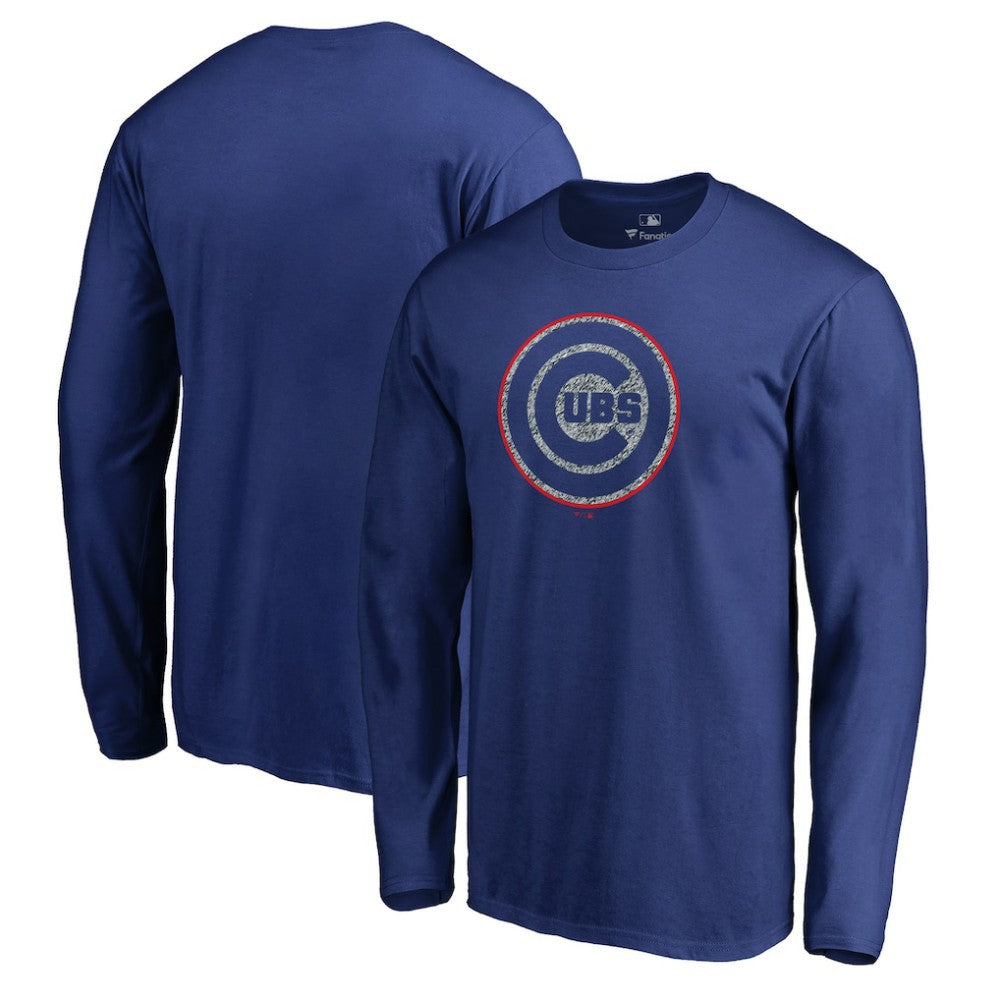 Chicago Cubs Static Logo Long Sleeve T-Shirt | MLB On Sale