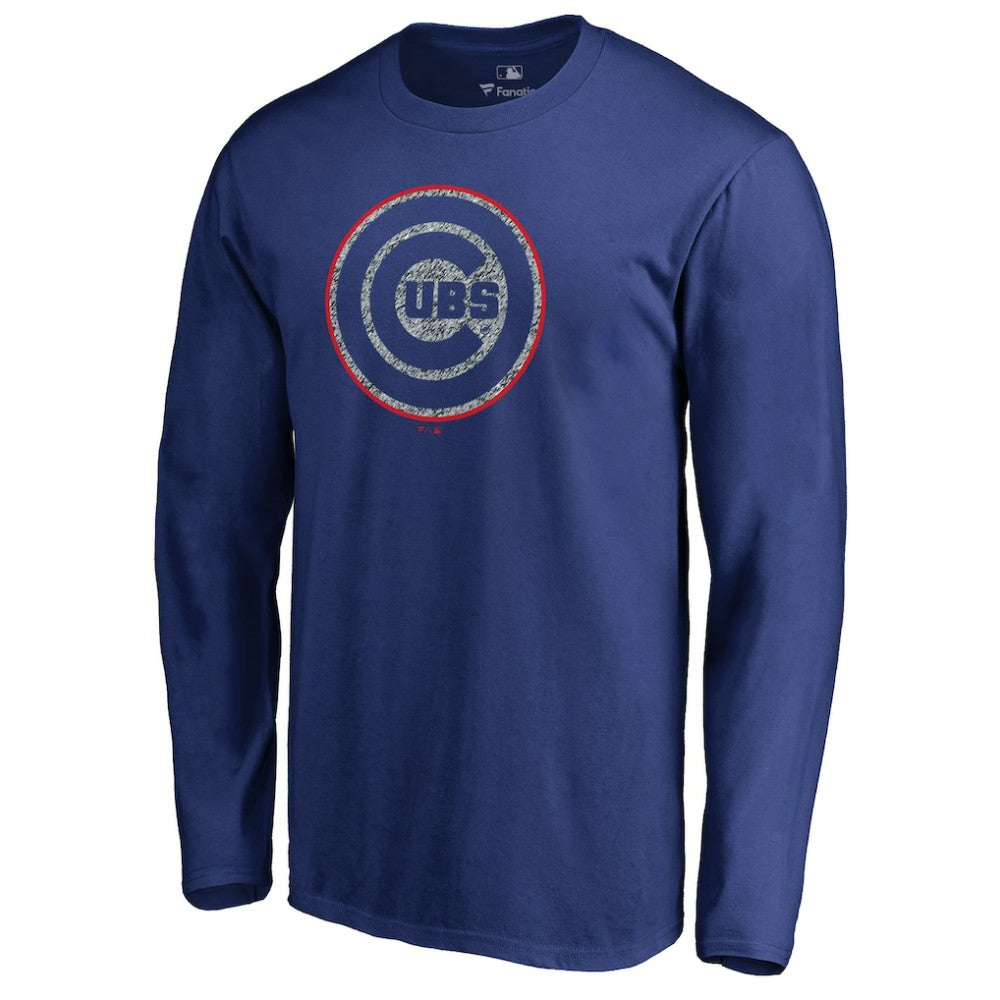 Chicago Cubs Static Logo Long Sleeve T-Shirt | MLB On Sale