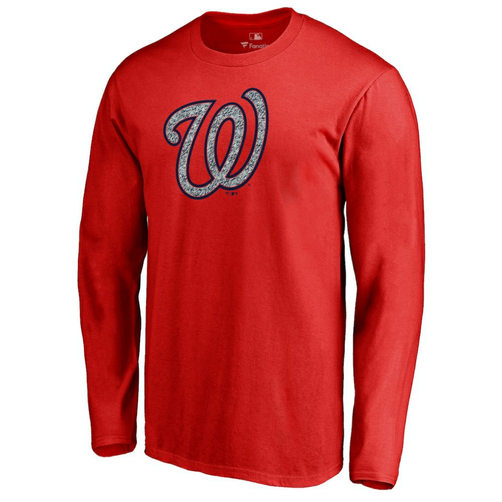 Washington Nationals Static Logo Long Sleeve T-Shirt | MLB Sale