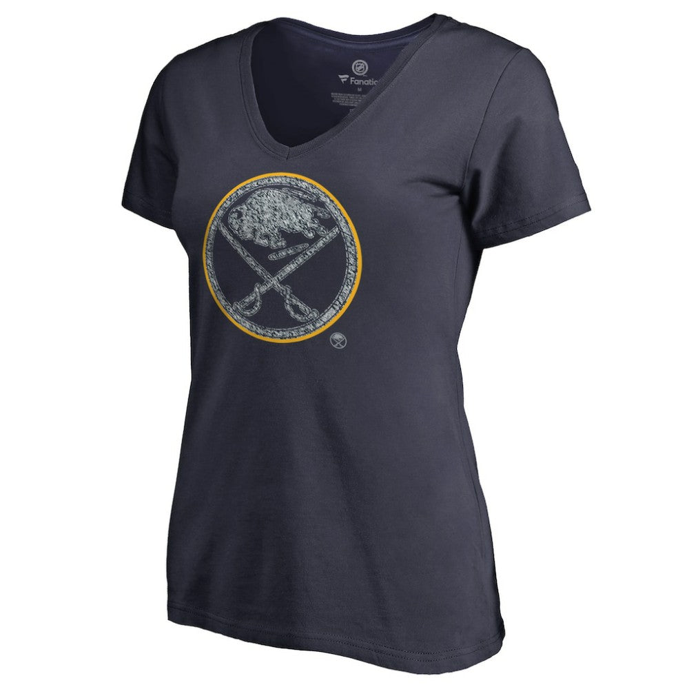 Buffalo Sabres Women's Static Logo V-Neck T-Shirt On Sale