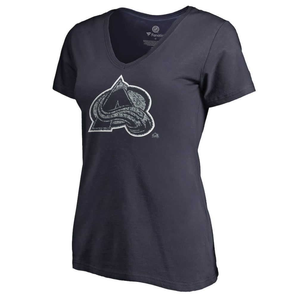 Colorado Avalanche Women's Static Logo V-Neck T-Shirt Discount