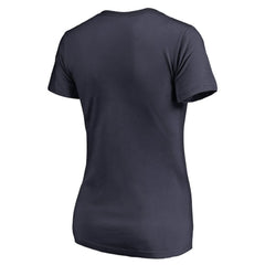 Edmonton Oilers Women's Static Logo V-Neck T-Shirt Discount