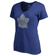 Toronto Maple Leafs Women's Static Logo V-Neck T-Shirt On Sale