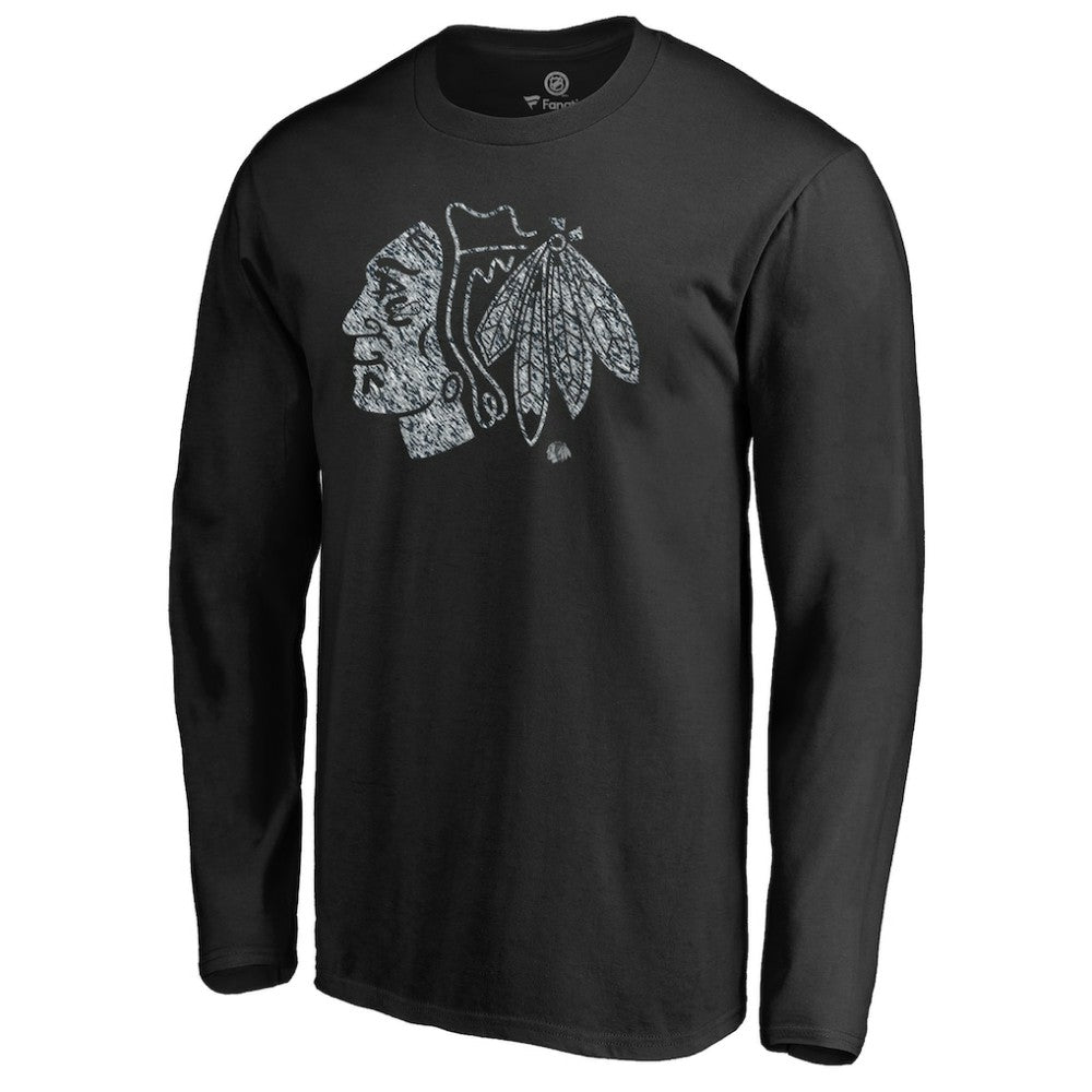 Chicago Blackhawks Static Logo Long Sleeve T-Shirt Sale