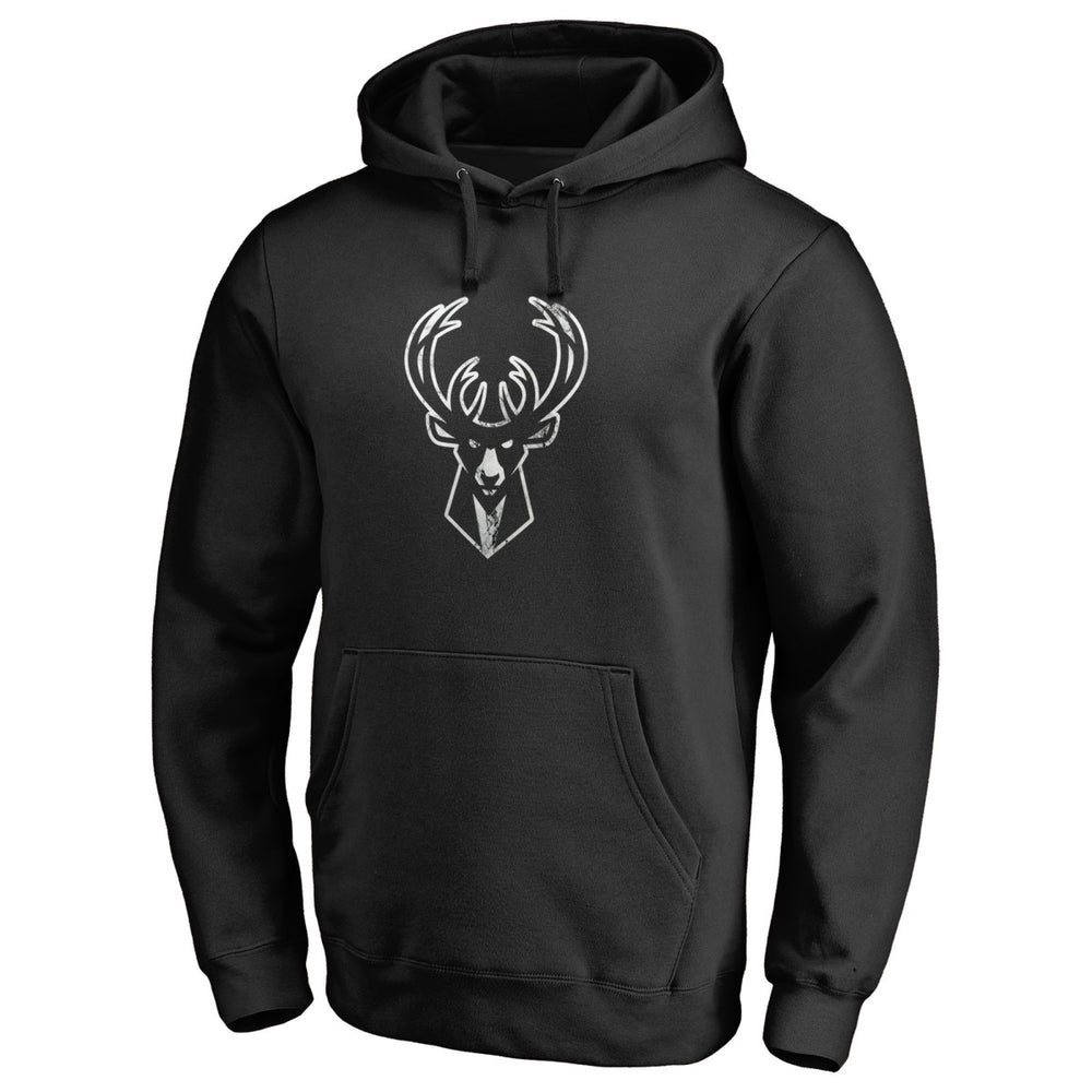 Milwaukee Bucks Marble Logo Pullover Hoodie On Sale