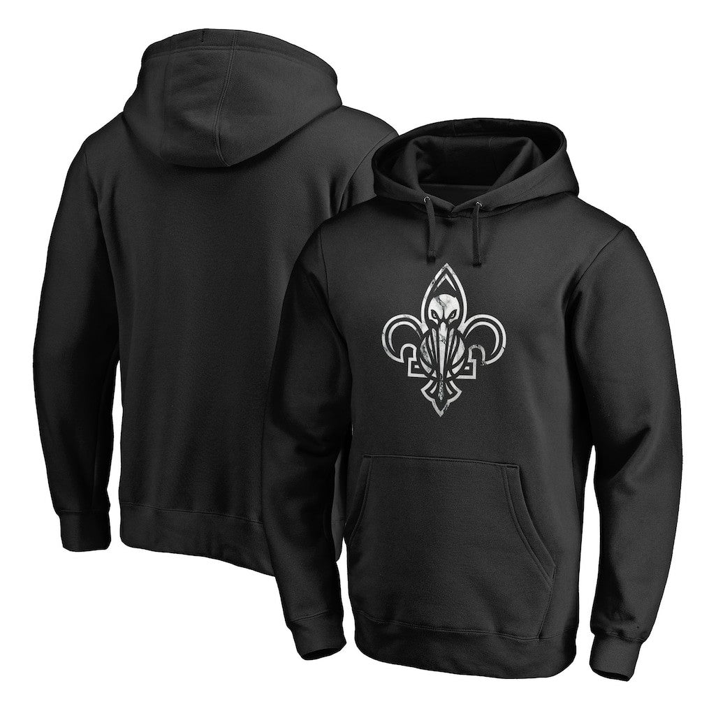 New Orleans Pelicans Marble Logo Pullover Hoodie Outlet