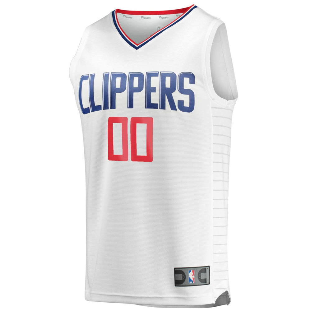 LA Clippers Youth Fast Break Custom Replica Jersey White Online