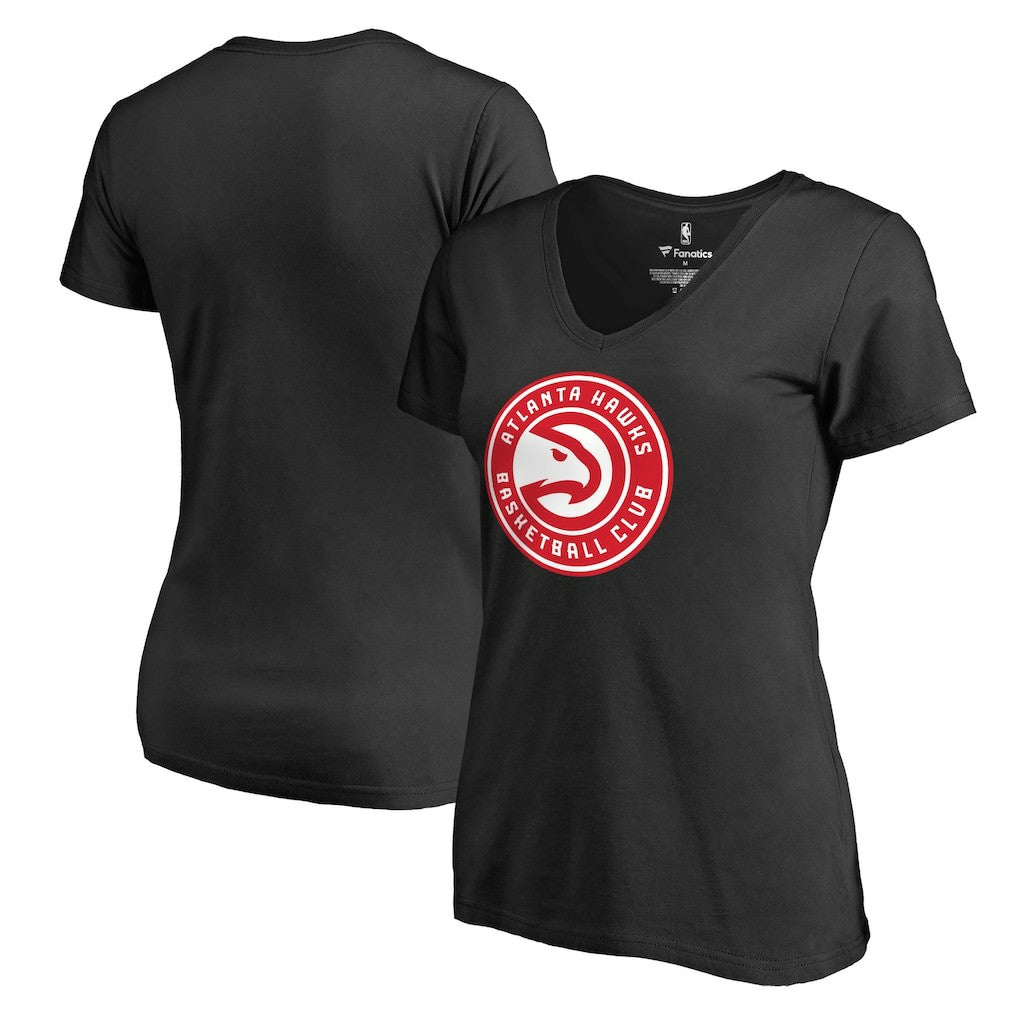 Atlanta Hawks Women's Primary Logo V-Neck T-Shirt Discount