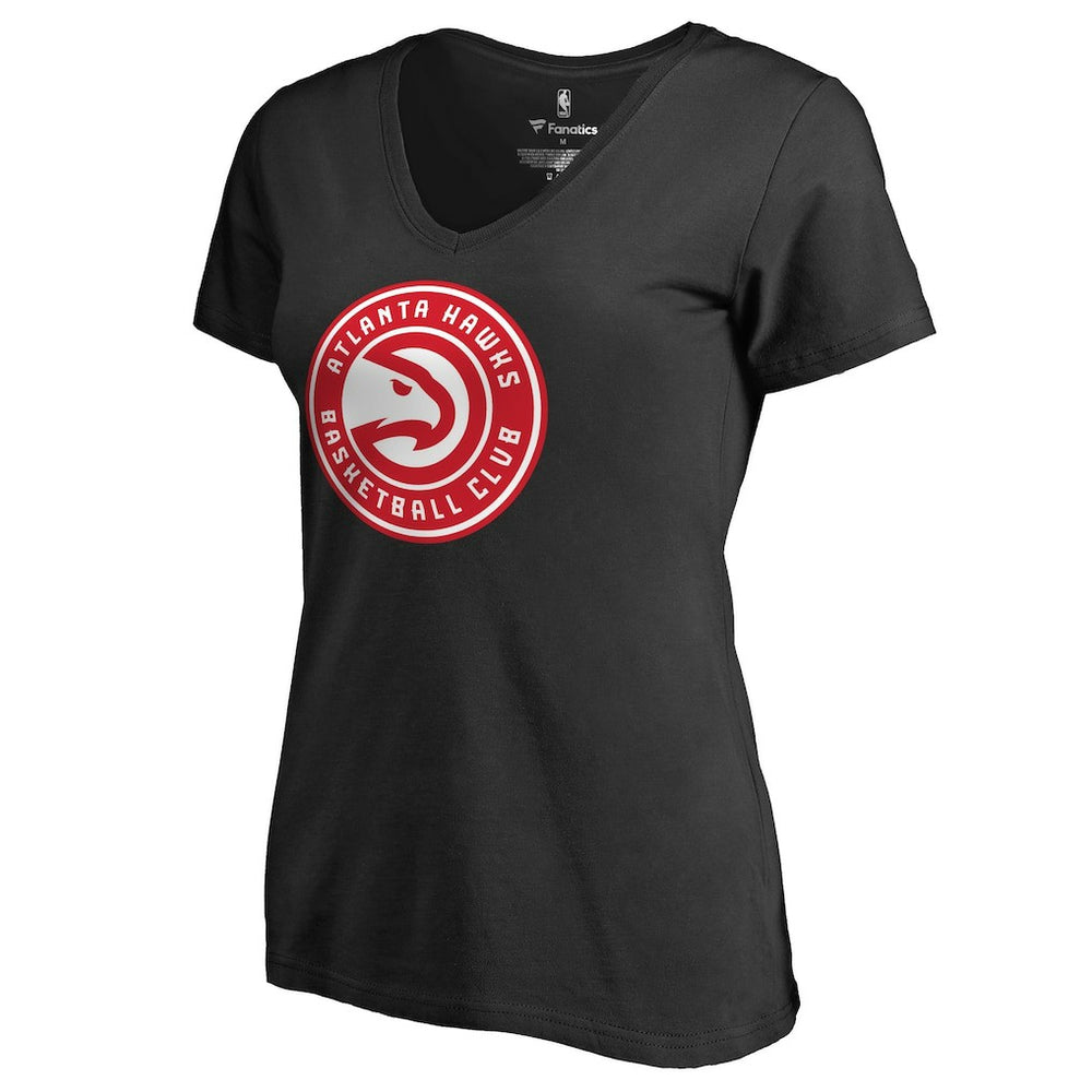 Atlanta Hawks Women's Primary Logo V-Neck T-Shirt Discount