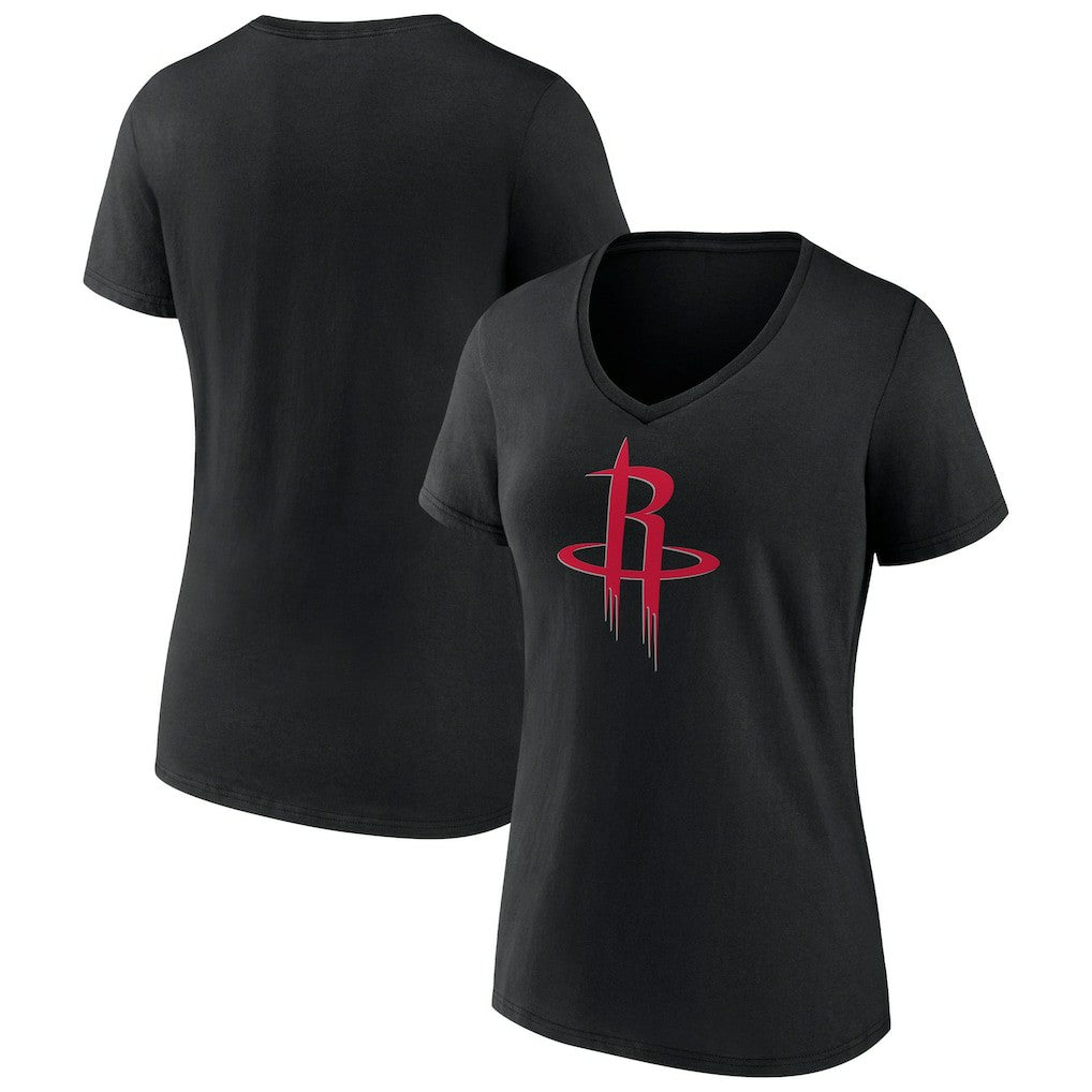 Houston Rockets Women's Primary Logo V-Neck T-Shirt sale Outlet