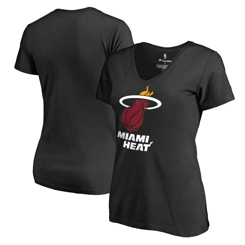 Miami Heat Women's Primary Logo V-Neck T-Shirt Discount