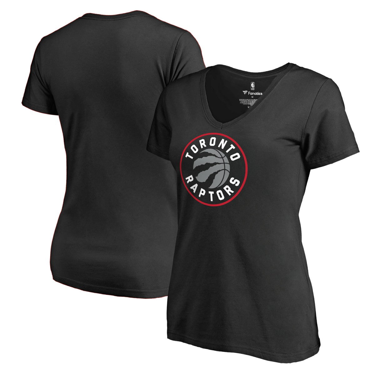 Toronto Raptors Women's Primary Logo V-Neck T-Shirt On Sale