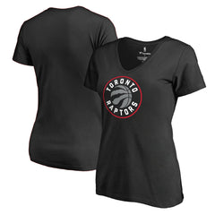 Toronto Raptors Women's Primary Logo V-Neck T-Shirt On Sale