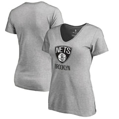 Brooklyn Nets Women's Primary Logo V-Neck T-Shirt Outlet