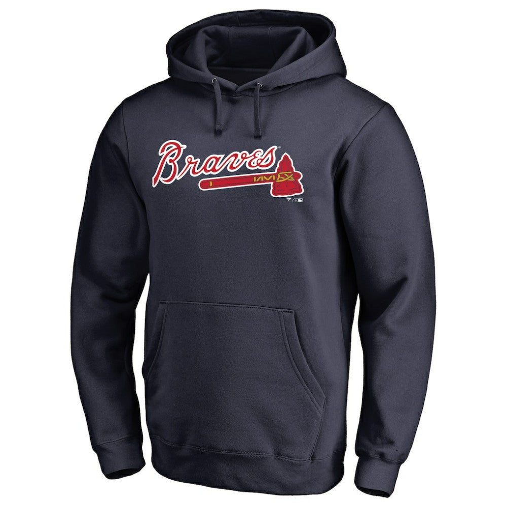 Atlanta Braves Official Wordmark Fitted Pullover Hoodie | MLB Near me