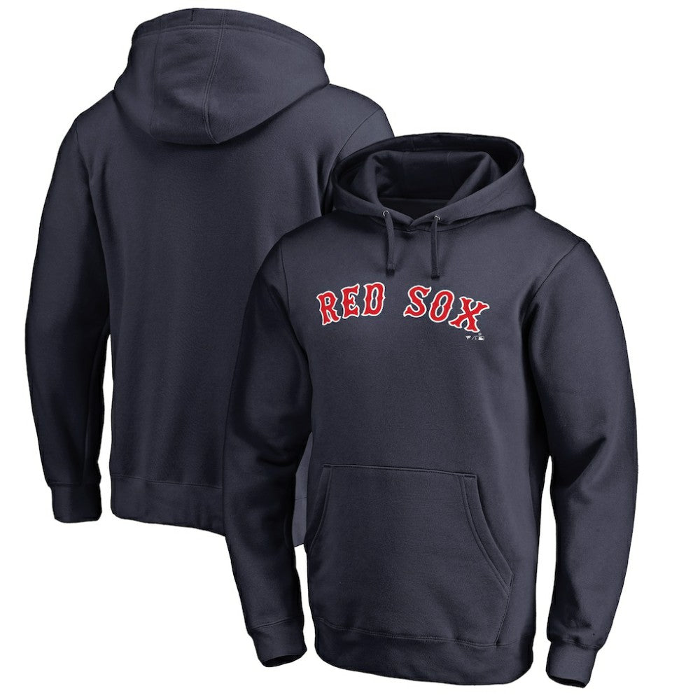 Boston Red Sox Official Wordmark Fitted Pullover Hoodie | MLB Discount