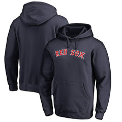 Boston Red Sox Official Wordmark Fitted Pullover Hoodie | MLB Discount