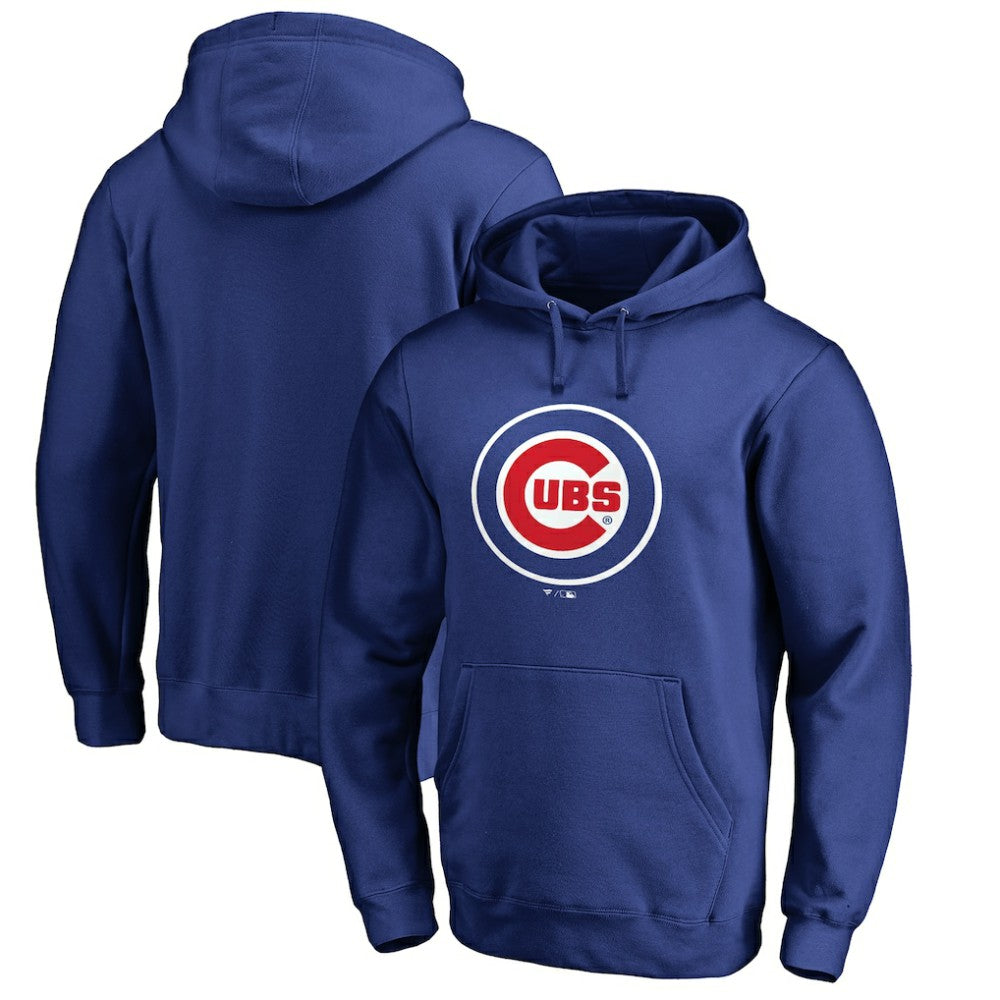 Chicago Cubs Official Wordmark Fitted Pullover Hoodie | MLB On Sale