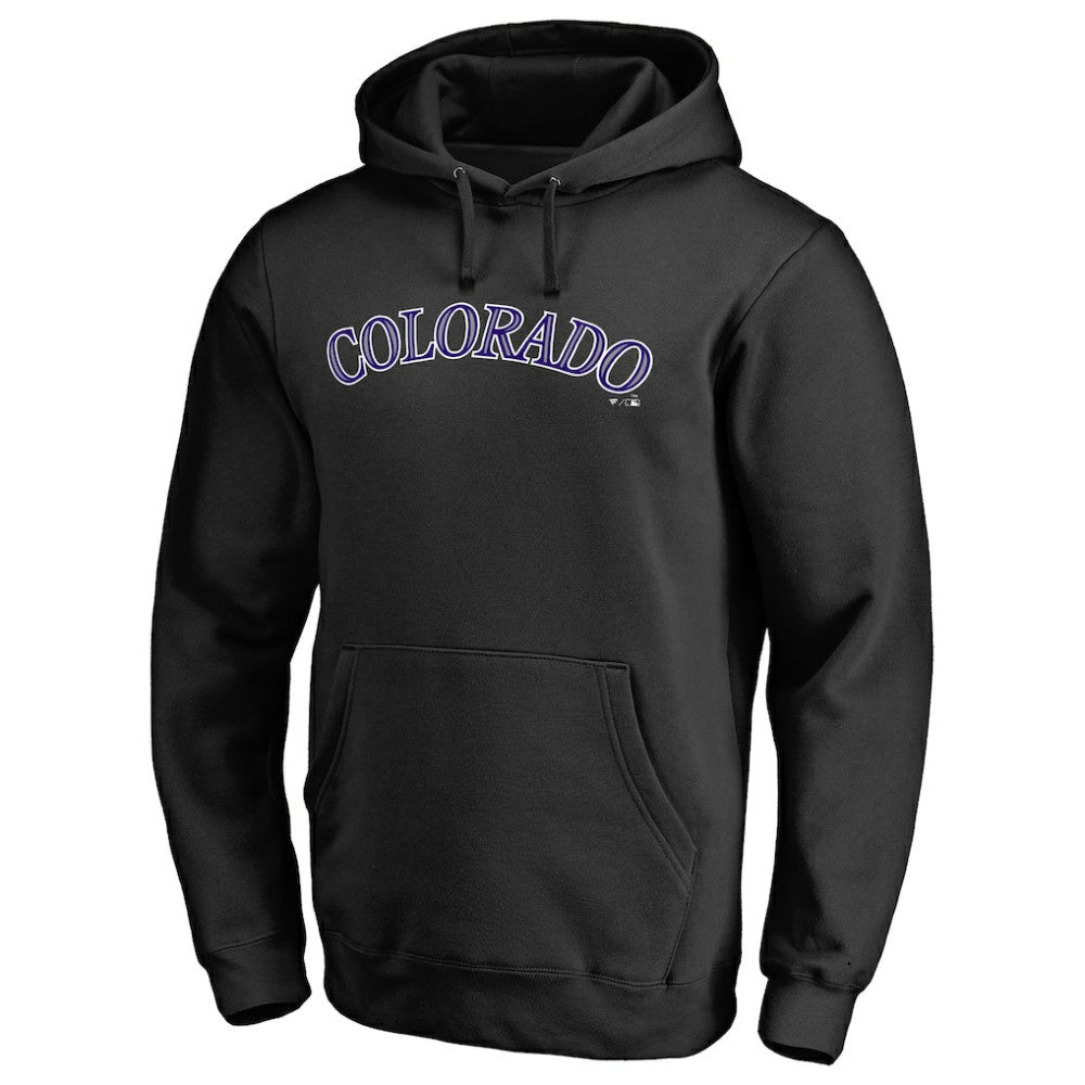 Colorado Rockies Official Wordmark Fitted Pullover Hoodie | MLB Shop