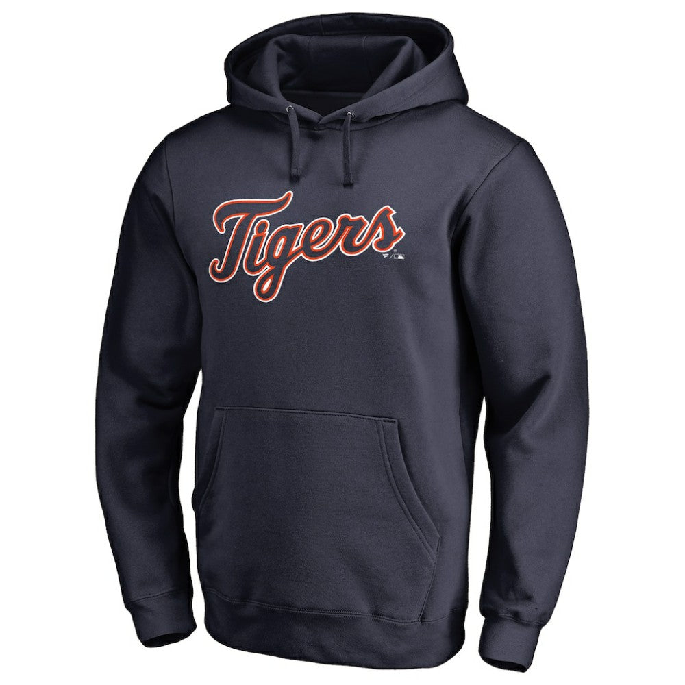 Detroit Tigers Official Wordmark Fitted Pullover Hoodie | MLB Near me