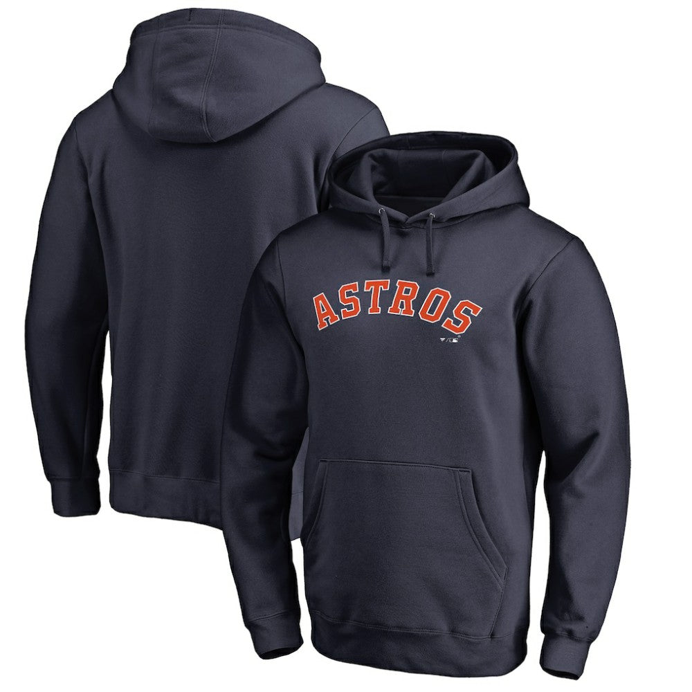 Houston Astros Official Wordmark Fitted Pullover Hoodie | MLB US