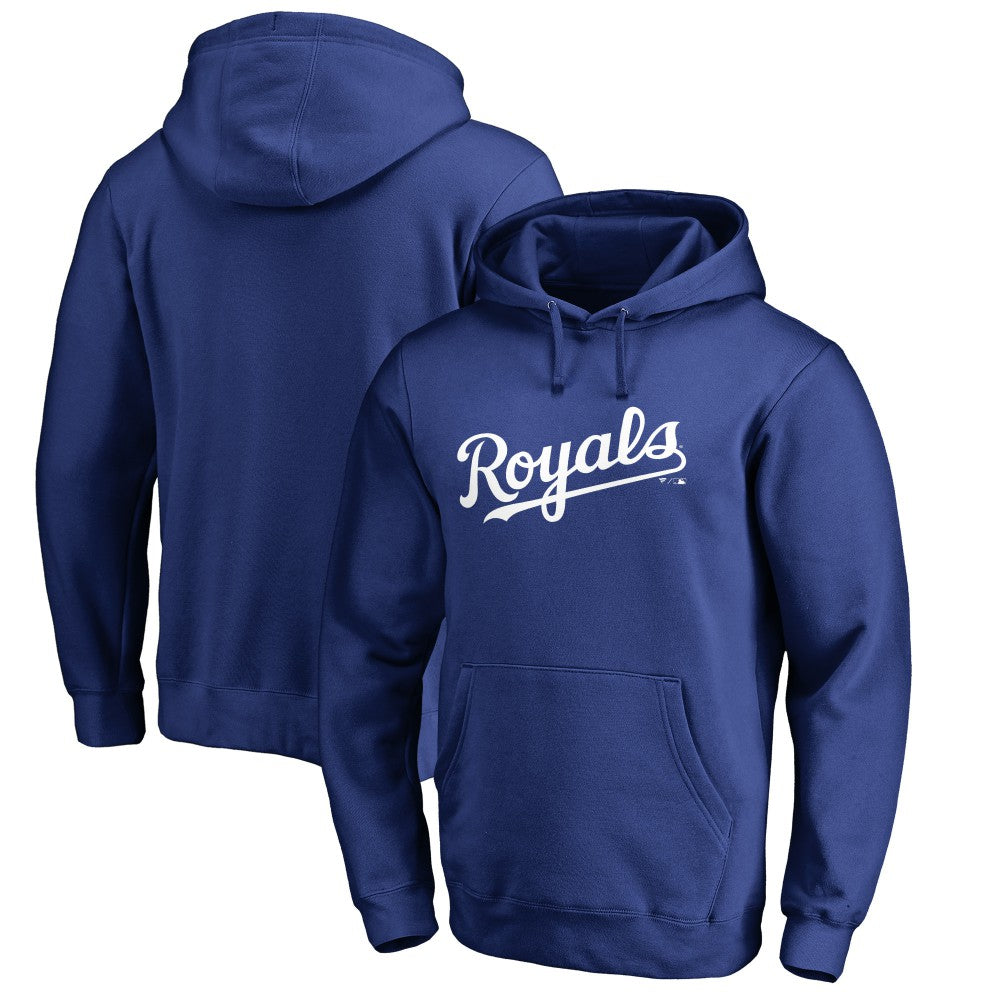Kansas City Royals Official Wordmark Fitted Pullover Hoodie | MLB Sale