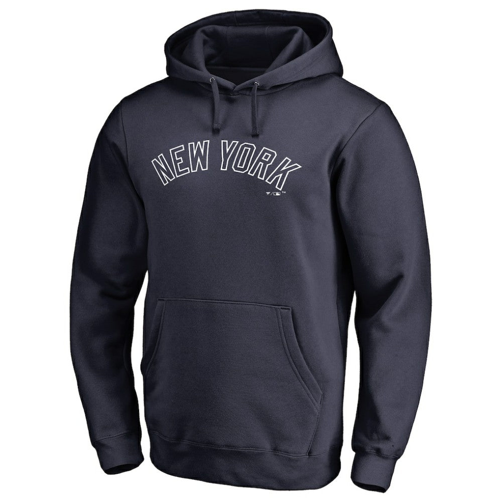 New York Yankees Official Wordmark Fitted Pullover Hoodie | MLB Shop