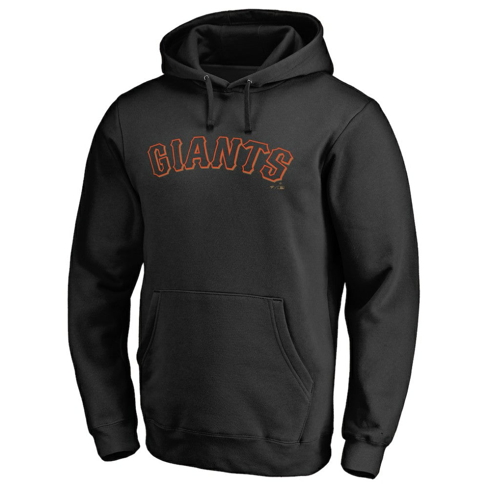 San Francisco Giants Official Wordmark Fitted Pullover Hoodie | MLB On Sale