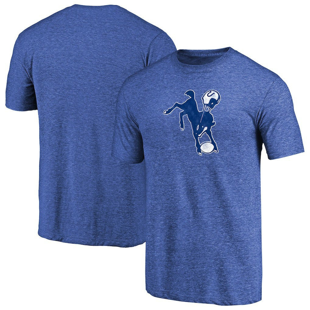 Indianapolis Colts  Throwback Logo Tri-Blend T-Shirt
