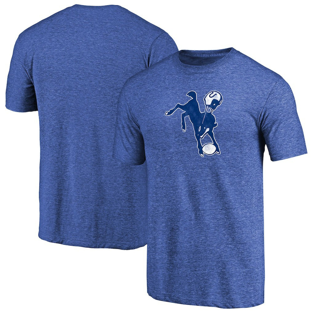 Indianapolis Colts  Throwback Logo Tri-Blend T-Shirt