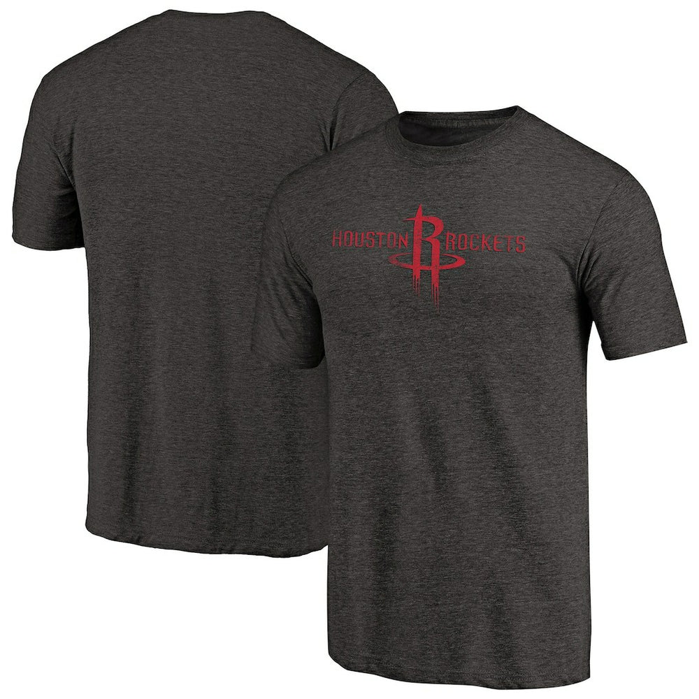 Houston Rockets Distressed Logo Tri-Blend T-Shirt Discount