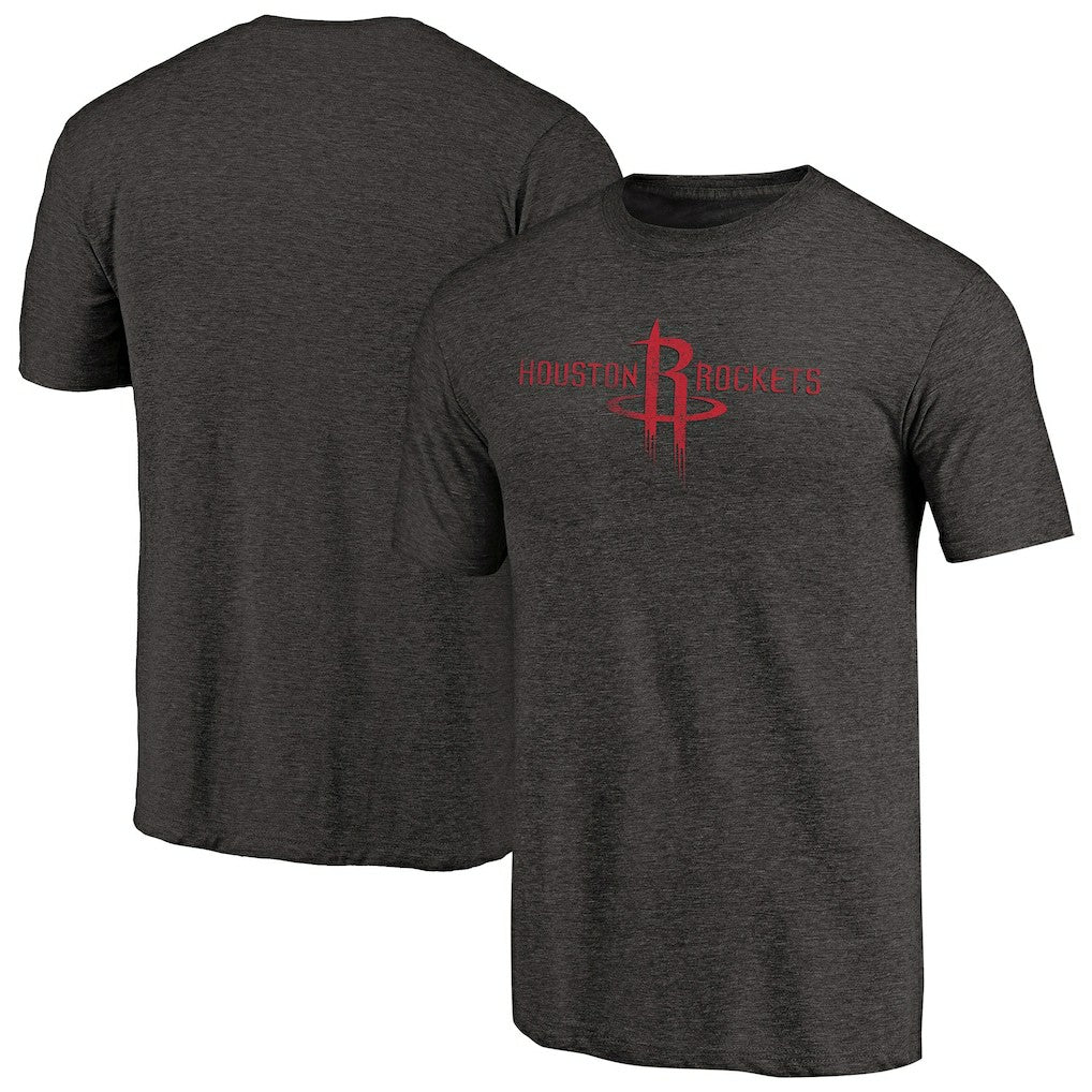 Houston Rockets Distressed Logo Tri-Blend T-Shirt Discount