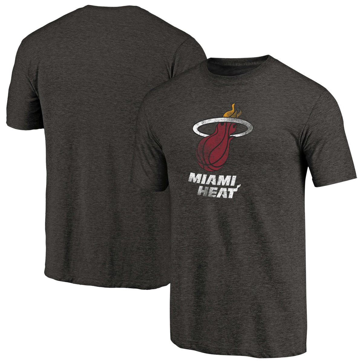 Miami Heat Distressed Logo Tri-Blend T-Shirt Discount