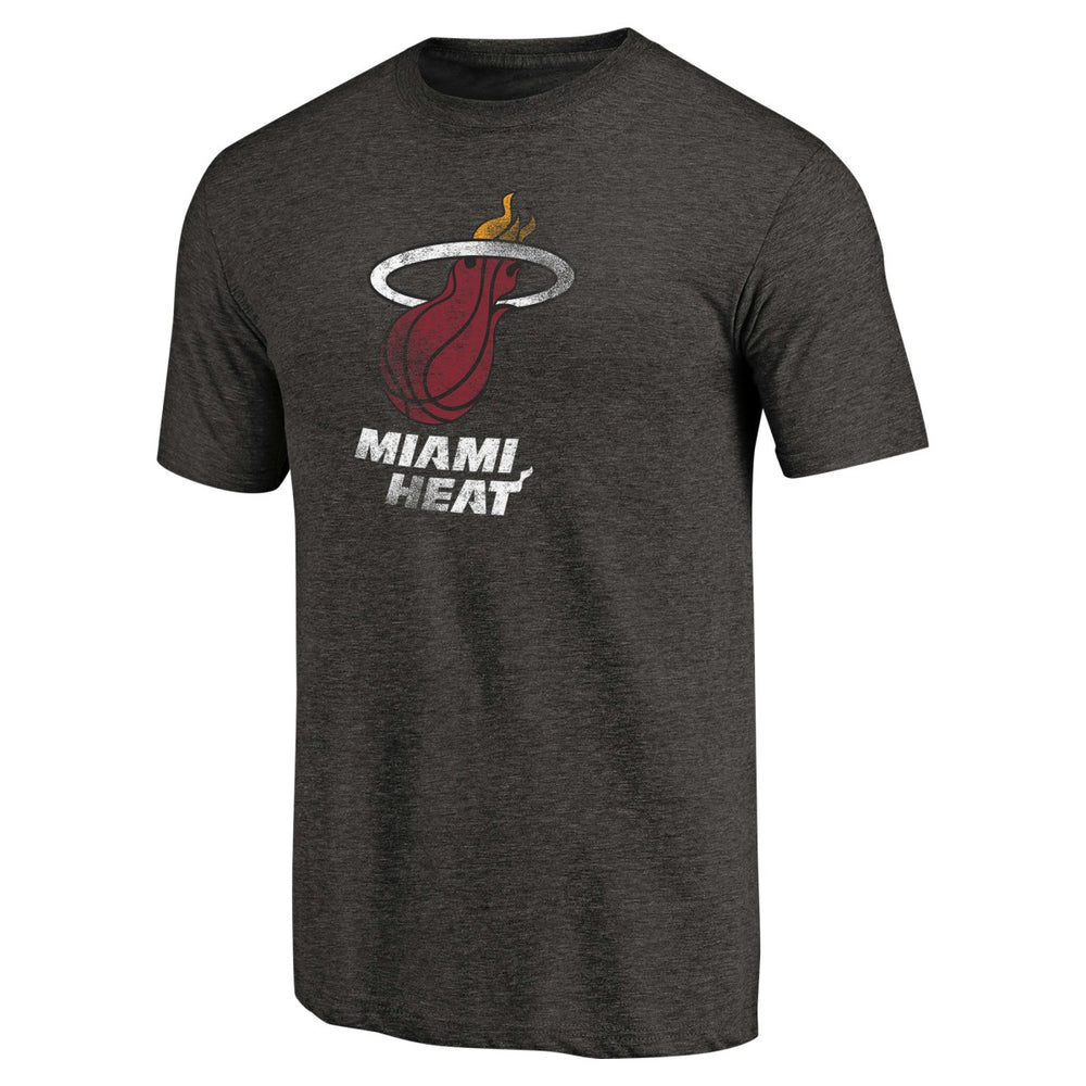 Miami Heat Distressed Logo Tri-Blend T-Shirt Discount