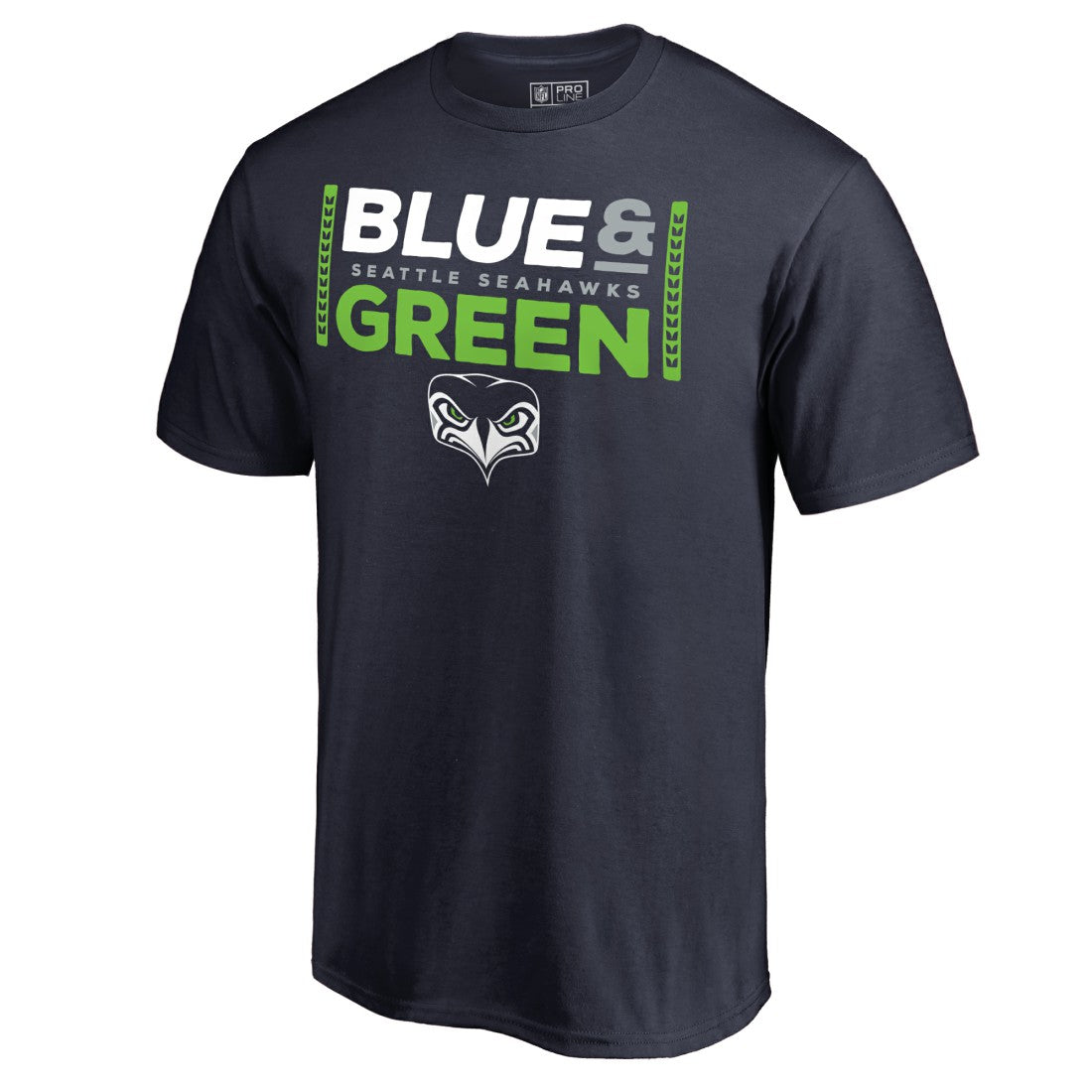 Seattle Seahawks  Alternate Team Logo Gear Blue & Green T-Shirt