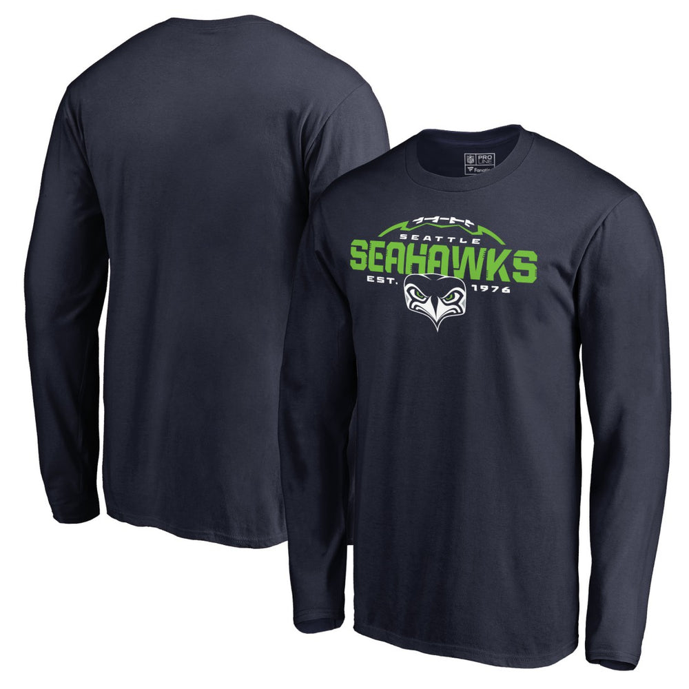 Seattle Seahawks  Alternate Team Logo Gear Flea Flicker Long Sleeve T-Shirt