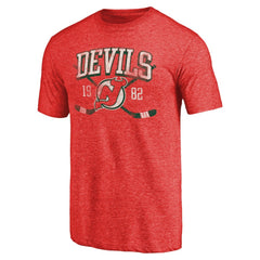 New Jersey Devils Vintage Collection Line Shift Tri-Blend T-Shirt Outlet