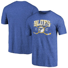 St. Louis Blues Vintage Collection Line Shift Tri-Blend T-Shirt For Sale