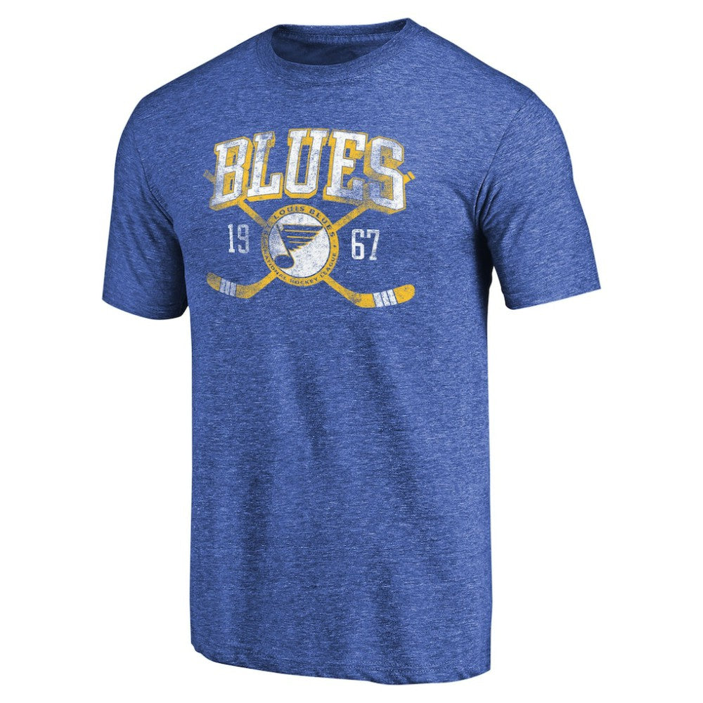 St. Louis Blues Vintage Collection Line Shift Tri-Blend T-Shirt For Sale