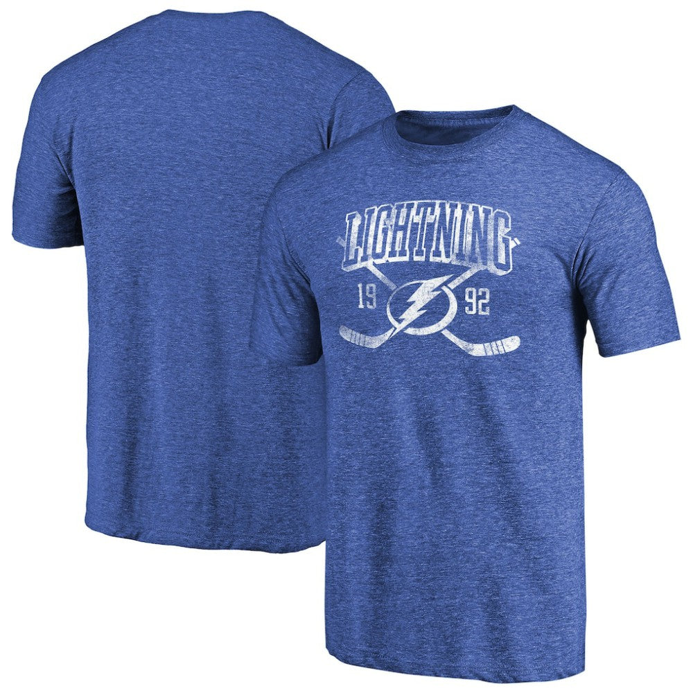 Tampa Bay Lightning Vintage Collection Line Shift Tri-Blend T-Shirt Outlet