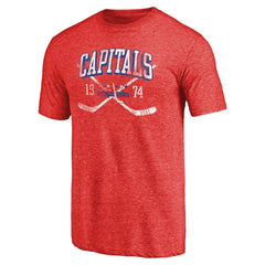 Washington Capitals Vintage Collection Line Shift Tri-Blend T-Shirt Outlet